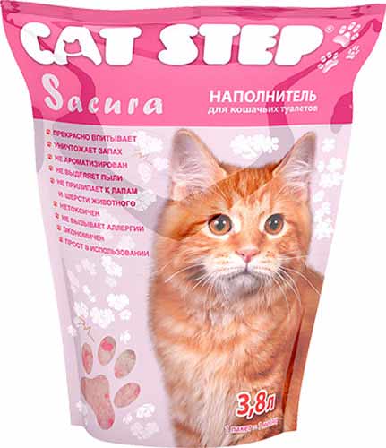 Наполнитель Cat Step Sacura силикагелевый